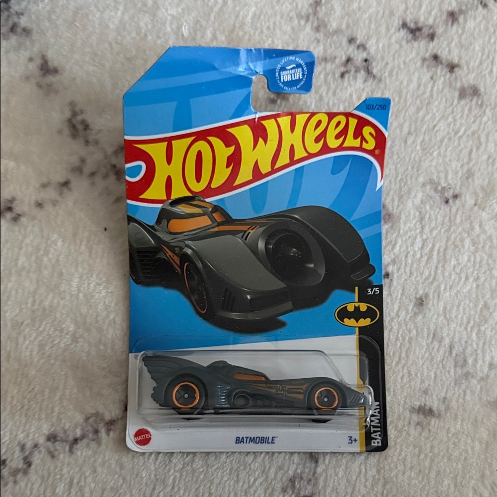 Mattel Hot Wheels Batmobile - Black and Orange